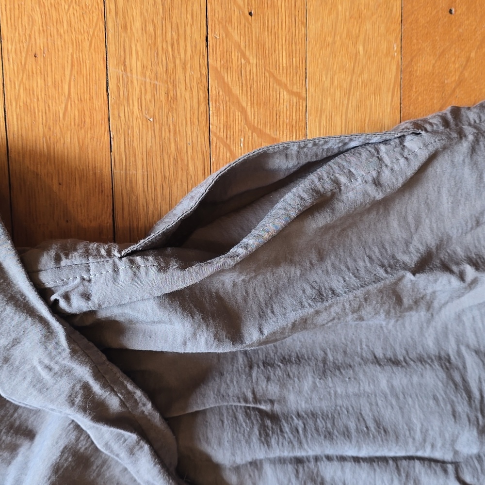 AllSaints, Calla Fishtail Parka Jacket Coat, Gray, EUC, Women's M - Picture 15 of 16